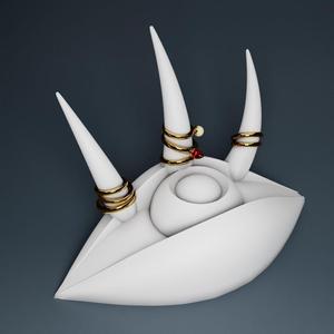 Eye Ring holder STL 3D Printer file: Jewelry organizer