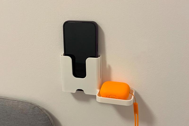 Wall phone hanger