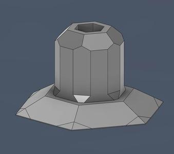 Low Poly Printbed Scraper (Super small!)