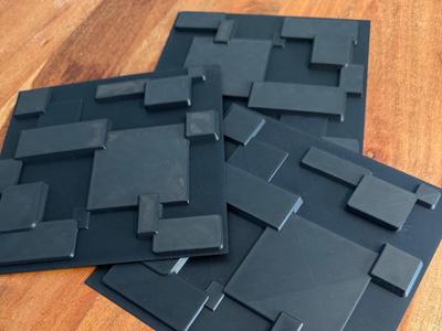 3D Wall Panel – A1 mini, Pixelated, Geometric Design