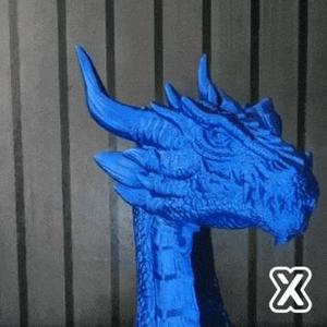 Dragon Head Phone Stand / Headset Holder / Bust