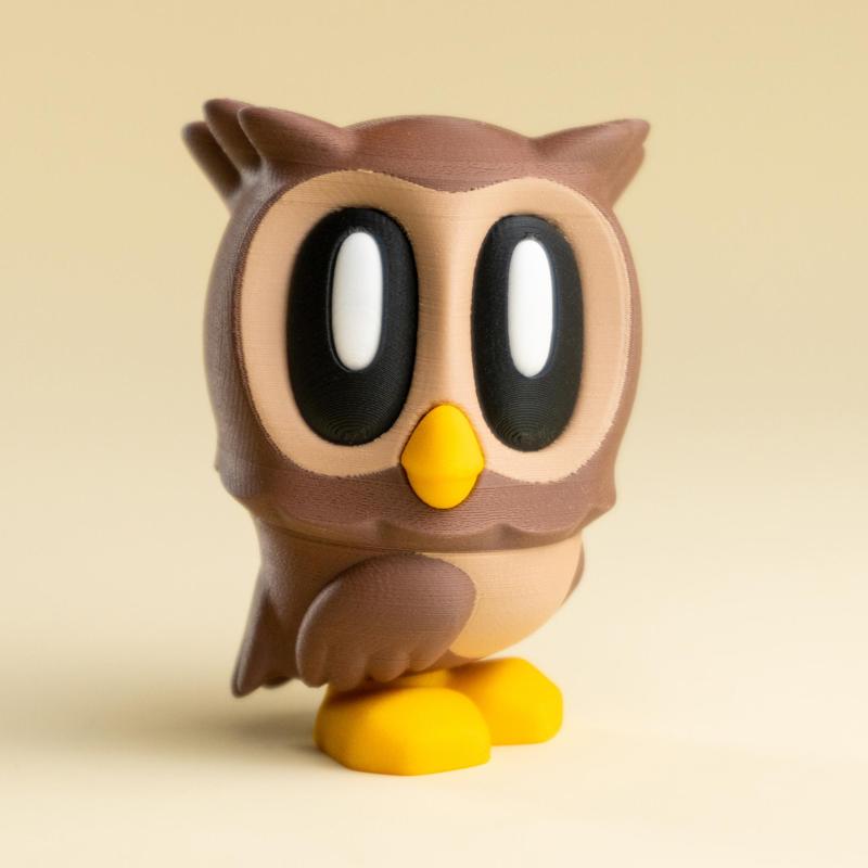 Blob Owl – Mini Modular Articulated Art Toy