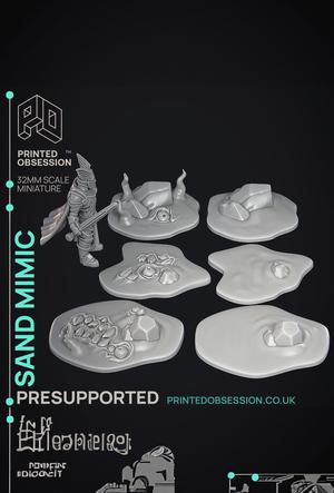 Sand Mimic - 6 Models - Wondering Desert - PRESUPPORTED - Illustrated and Stats - 32mm scale 