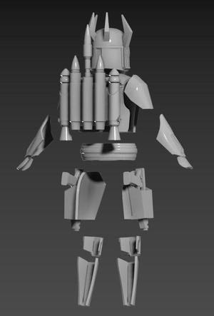 Gar Saxon Mandalore armor files  for 6inch figure customs