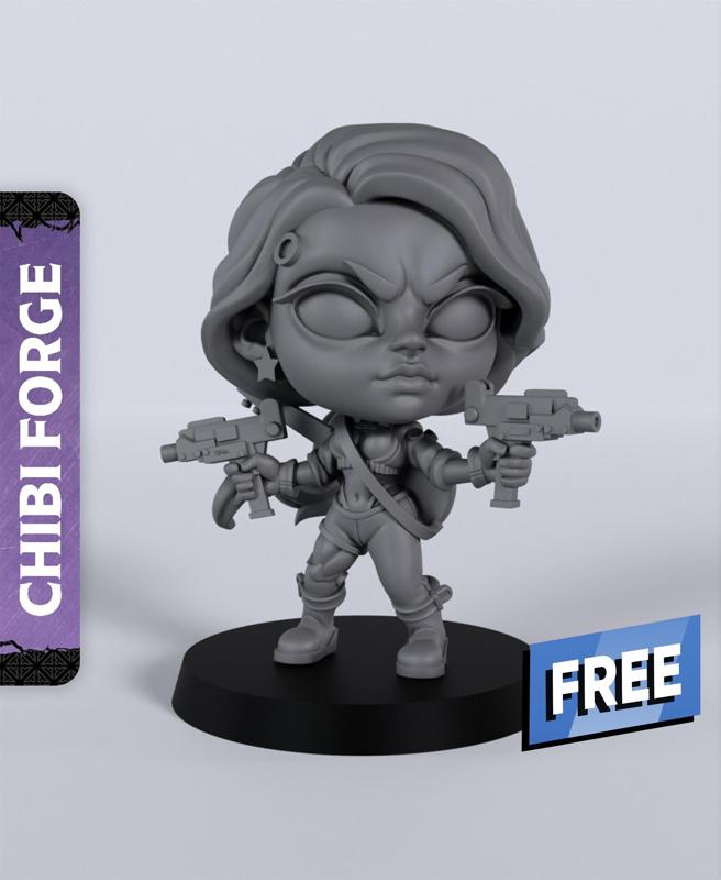 Jenny Chibi – With Free Cyberpunk  – Sci-Fi Gift Ideas for RPG and Wargamers