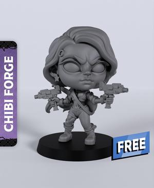 Jenny Chibi – With Free Cyberpunk  – Sci-Fi Gift Ideas for RPG and Wargamers