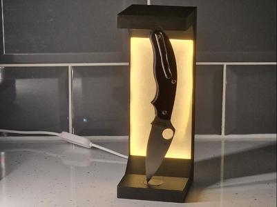 Levitating Knife Display Lamp Magnetic Holder