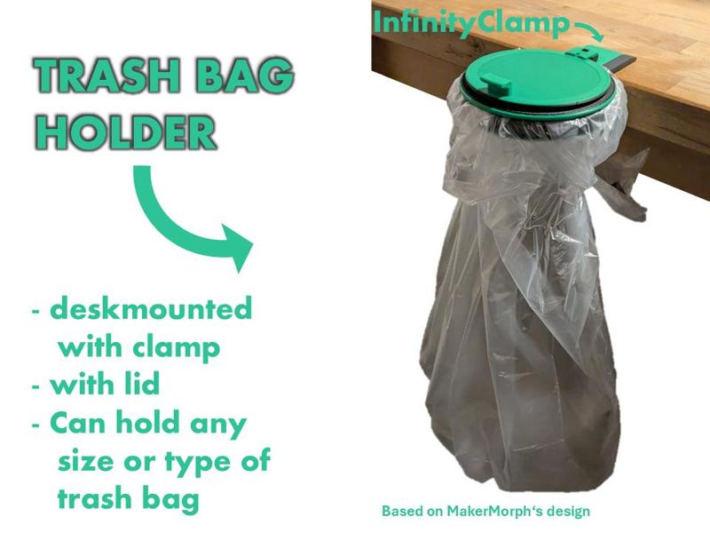 Trash Bag Holder with Clamp