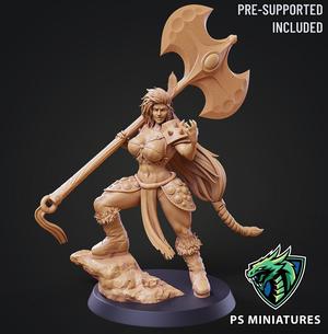 Barbarian Battlemaster Pose 3 – 2 Variants + Pinup