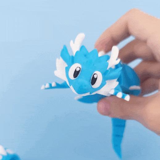 Flexi Dragon Articulated, Print in Place
