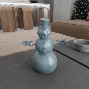 3D Snowman Christmas Decor with 3D Stl Files & Snowman Gifts, 3D Figure, Snowman Ornament, 3D Print File, Snowman Decoration, 3D Printing