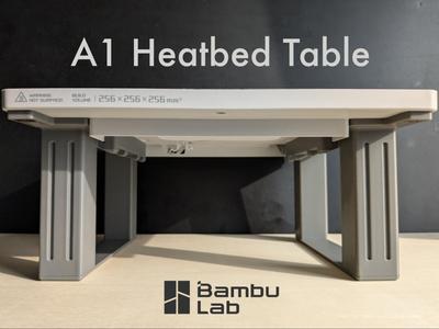 A1 Heatbed Table - Monitor Riser