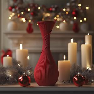 Yuletide Vase for Simple Festive Home Decor