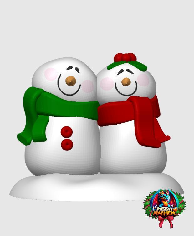 Cute Snowman Couple
