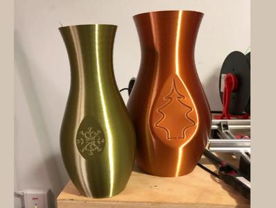 Holiday theme vases