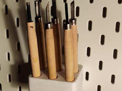 Skadis mini carving tool holder – 12 mm tools