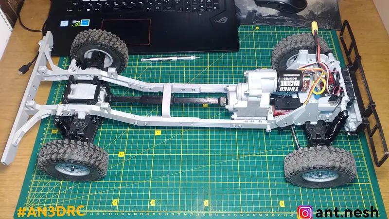 3D Printed Hummer H1 Chassis by AN3DRC