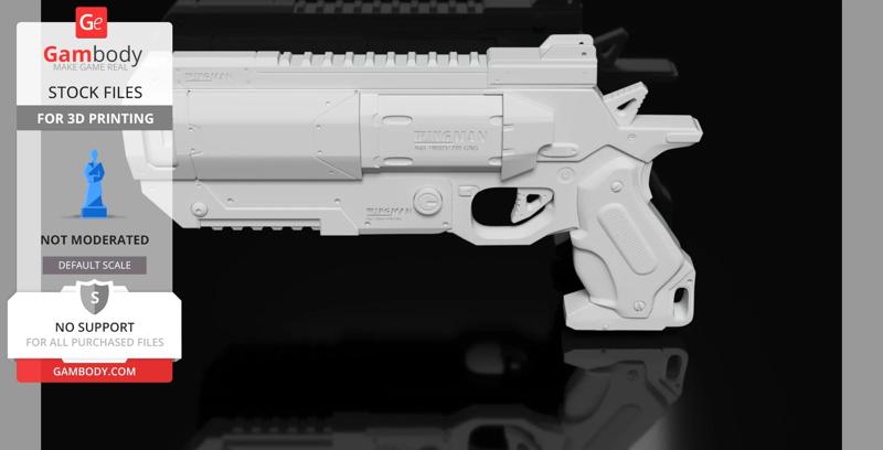 Wingman Handcannon 3D Print Model