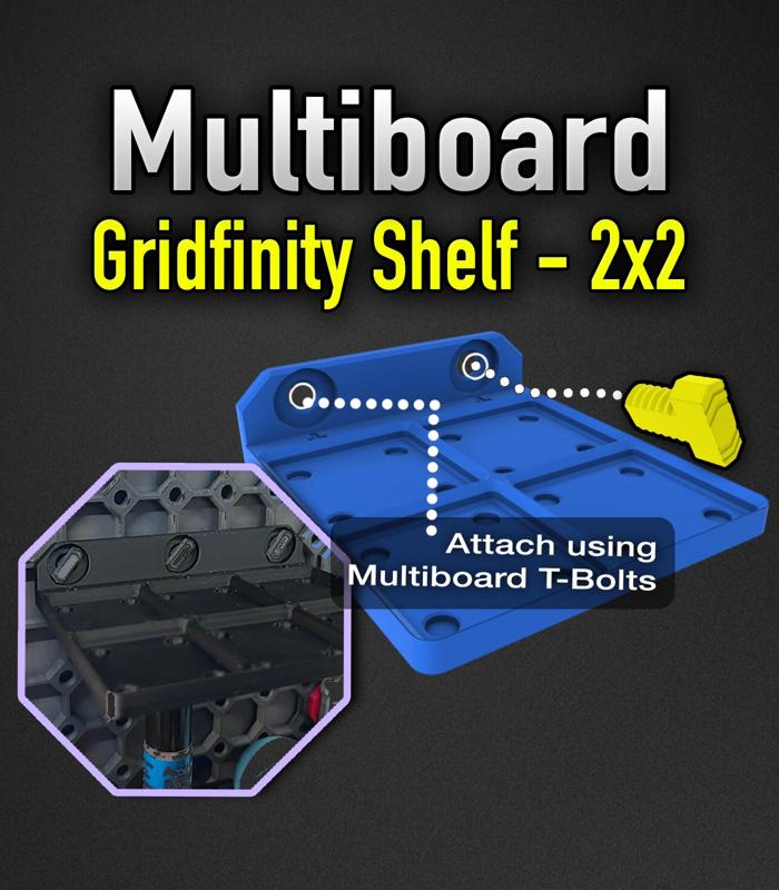 MultiBoard Gridfinity Shelf 2×2