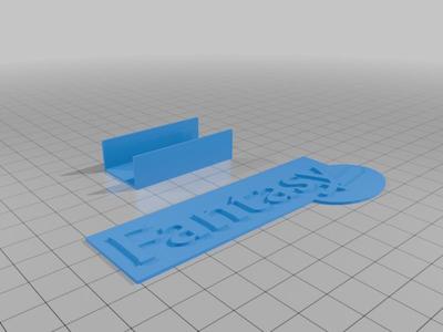 Label for Fantasy bookshelf (ikea billy size)