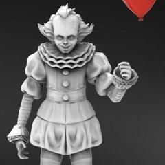 Pennywise Clown from IT 3D Printing Miniature | Assembly