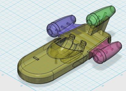 Star Wars Legion X34 Land Speeder – Pin Together