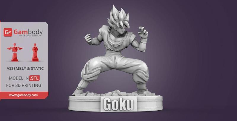 Goku 3D Printing Figurine | Assembly