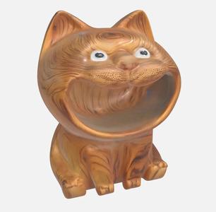 Lucky Cat, Big Mouth Cat, Entryway Key Holder Ornament