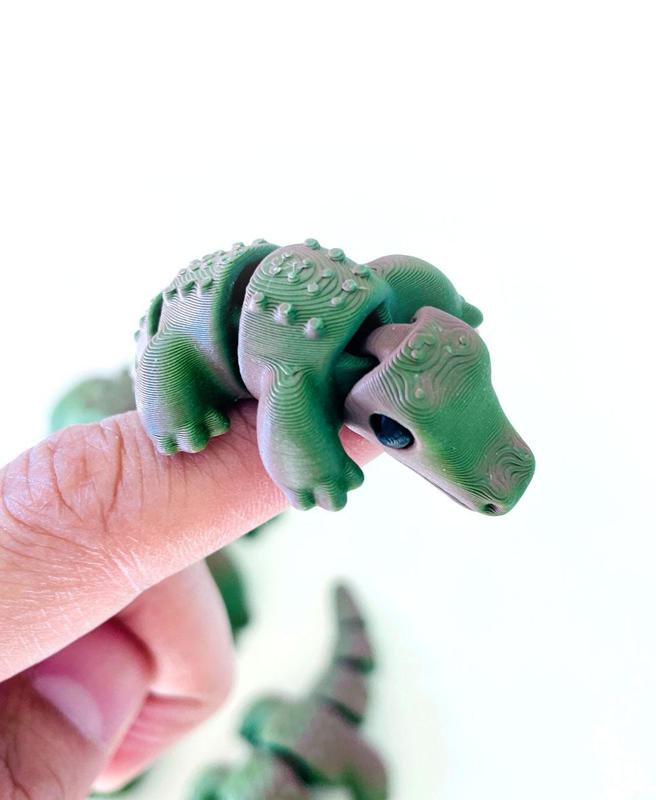 little alligator — articulated flexi print-in-place fidget animal