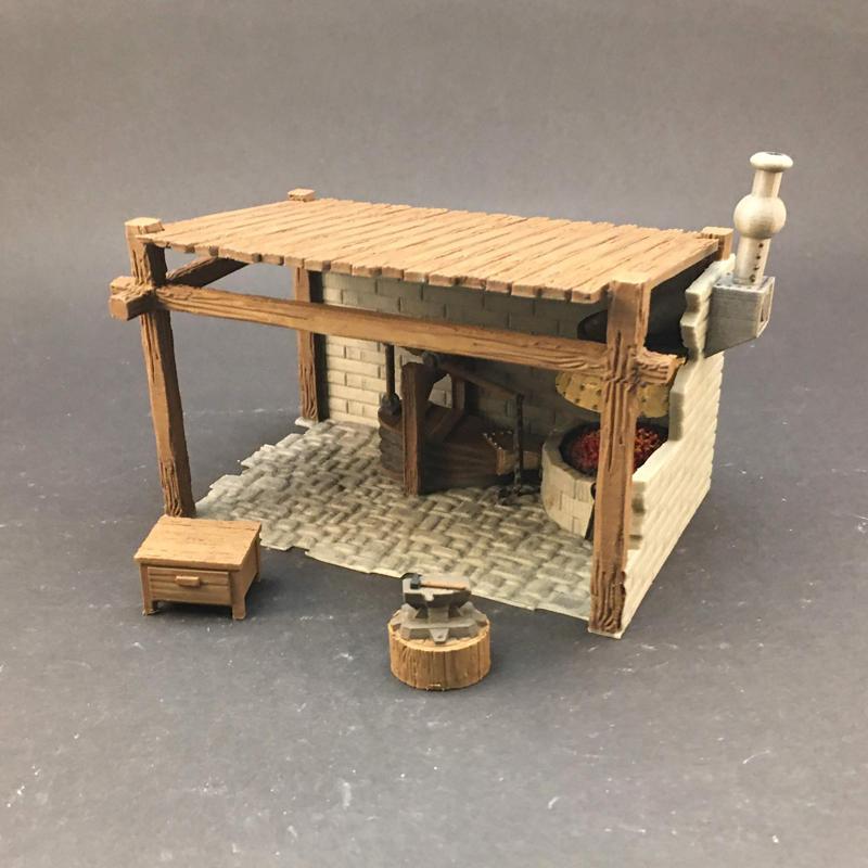 Blacksmith Shop for 28mm miniatures gaming