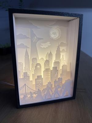 Avengers Shadow Box Light Box 3d Lamp