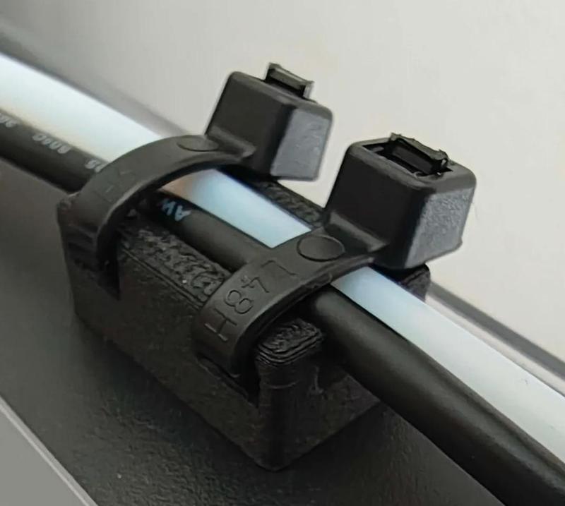 magnetic double zip tie mount