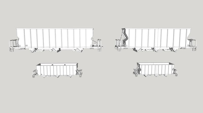 NSC Aggregate Hoppers N and HO Scales