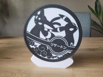 Disc Frame Pokemon for Lightbox – Umbreon & Espeon