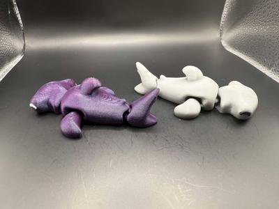 Cute Tiny Articulated Shark & Hammerhead Shark