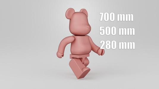 Bearbrick Pack 3D Model Collection