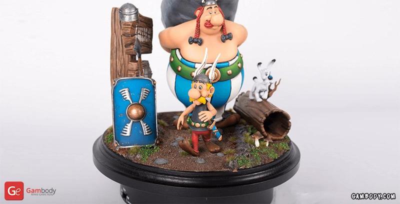 Asterix 3D Printing Figurine for Diorama | Assembly