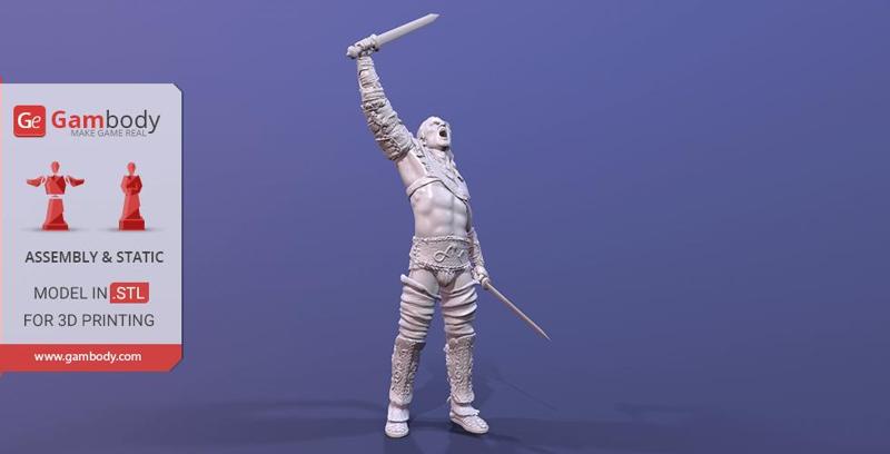 Gannicus 3D Printing Figurine | Assembly
