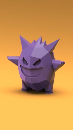 Low-poly Gengar