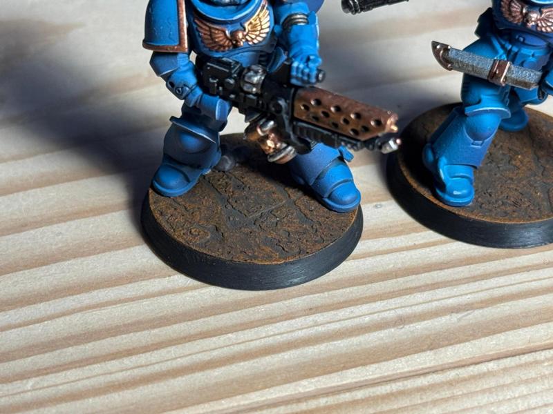 Rust Metal Effect 32 mm Bases Miniature Warhammer