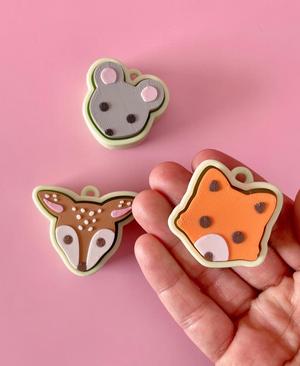 Forest Animal Bundle 1 — Fidget Clicker Keychains