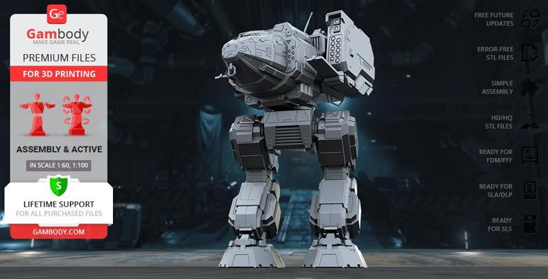 MWO Stalker 3D Printing Model | Assembly + Action