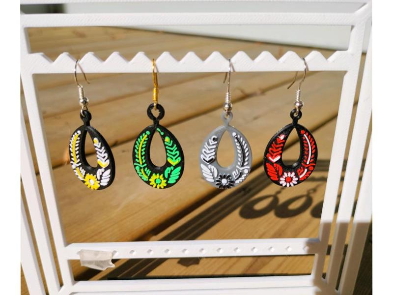 Easter egg earrings