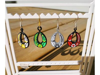 Easter egg earrings