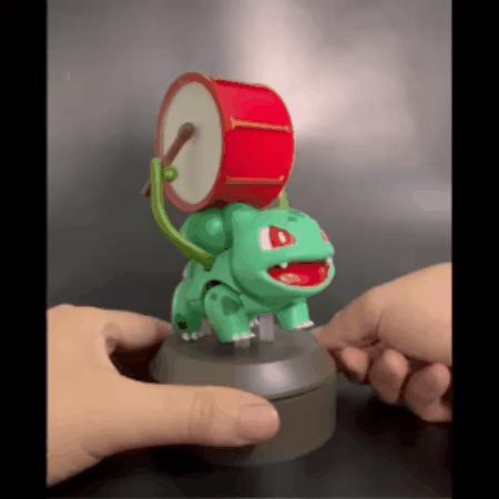 Pokemon Bulbasaur Drum Automata – Articulated Flexi