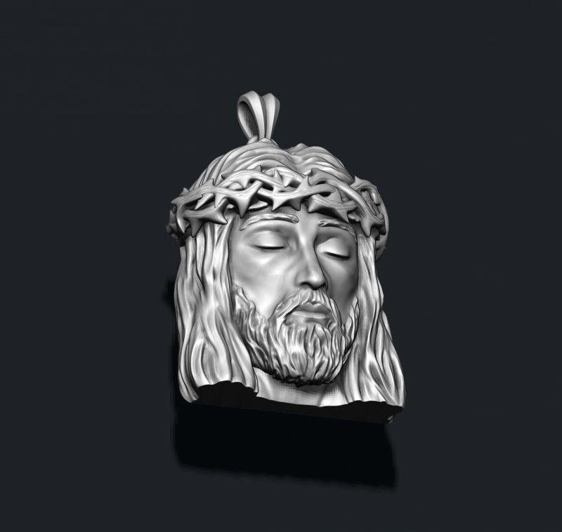Jesus head pendant