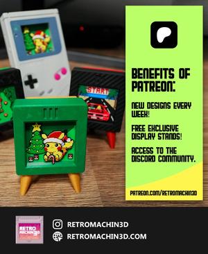 PIKACHU CHRISTMAS – Pixel Voxel Art Frame (No support, 3MF included)