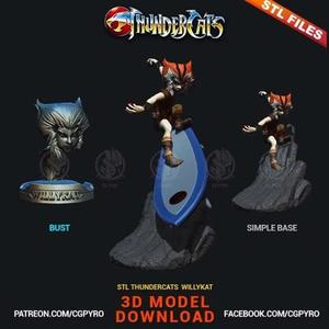 Wilykat Thundercats STL files 3D printing collectibles fanarts by CG Pyro