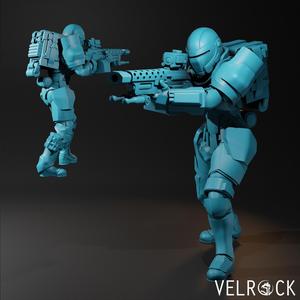 Tempest Guardsman Heavy Gunner 4 (Female) (PRESUPPORTED)