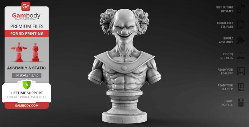 Belmod Bust 3D Printing Figurine | Static